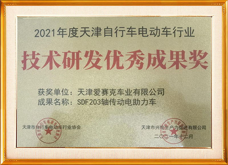 2021-Technology R&D Outstanding Achievement Medal